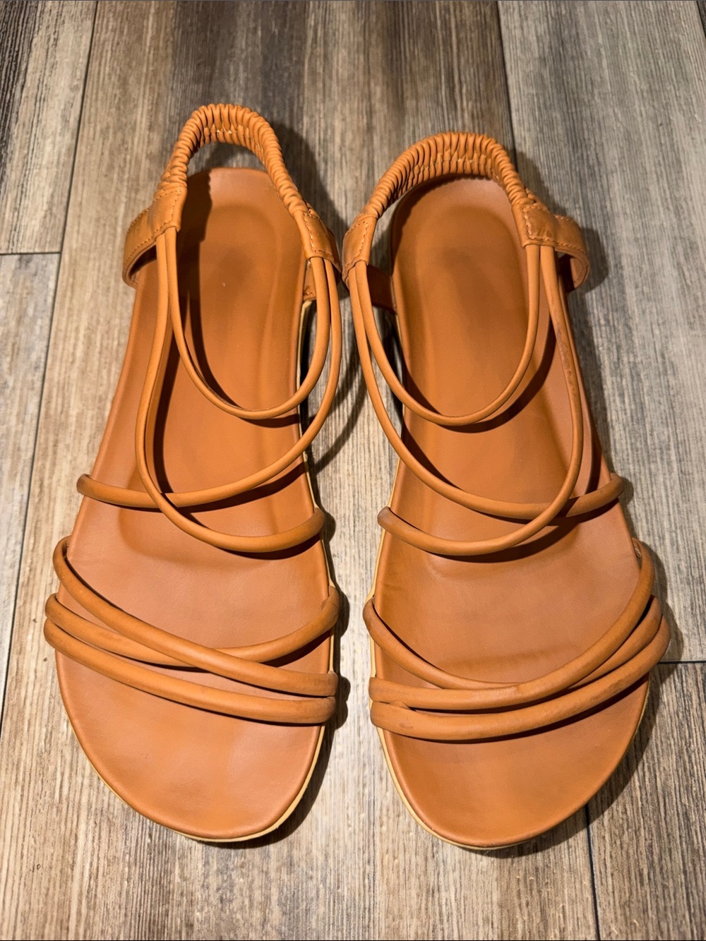 Women's Strappy Slingback Sandals in Tan